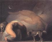Nicolai Abildgaard The Spint of Culmin Appears to his Mother oil painting